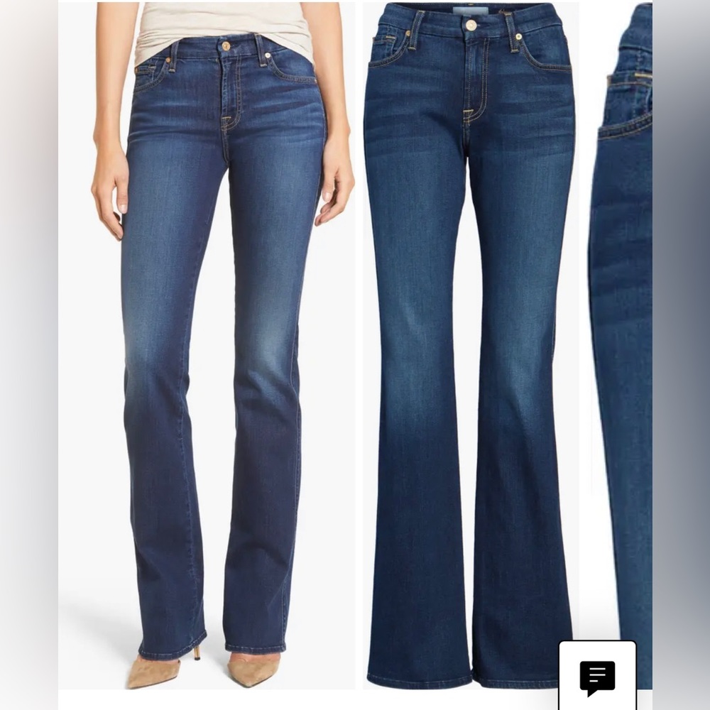 7 for all mankind Kimmie Bootcut B(air) Denim size 28